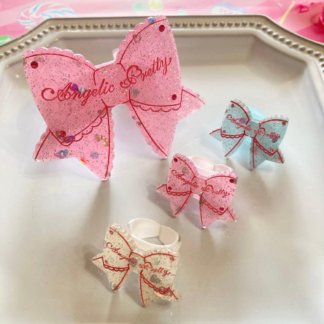【Angelic Pretty】ときめきリボンバングル ピンク