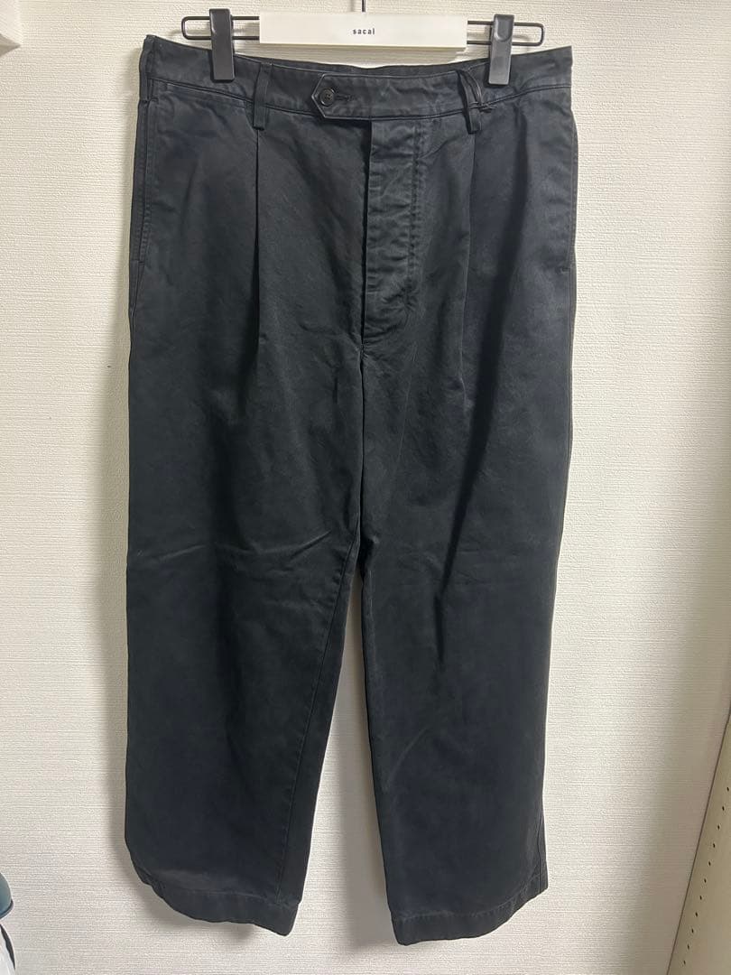 パンツ PRODUCT DYED FINX CHINO ONE-TUCK PANTS