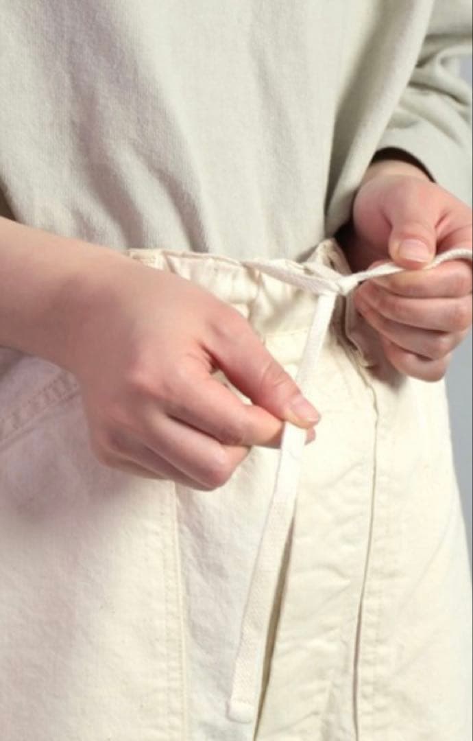 【新品未使用】OMNIGOD ネップツイルイージーパンツ生成り　サイズ2