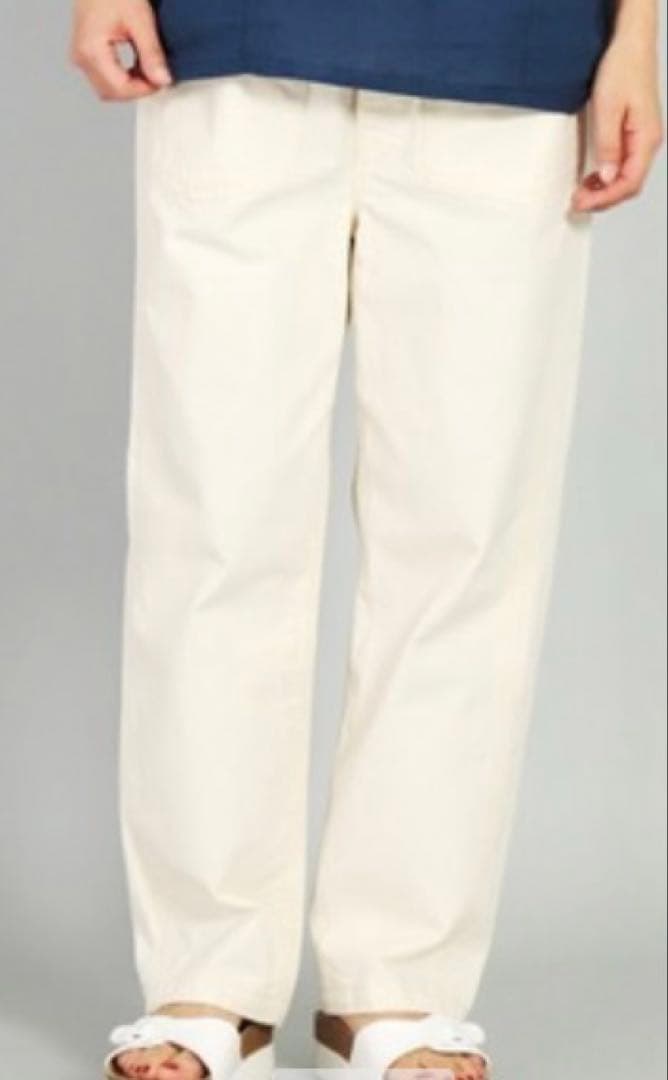 【新品未使用】OMNIGOD ネップツイルイージーパンツ生成り　サイズ2