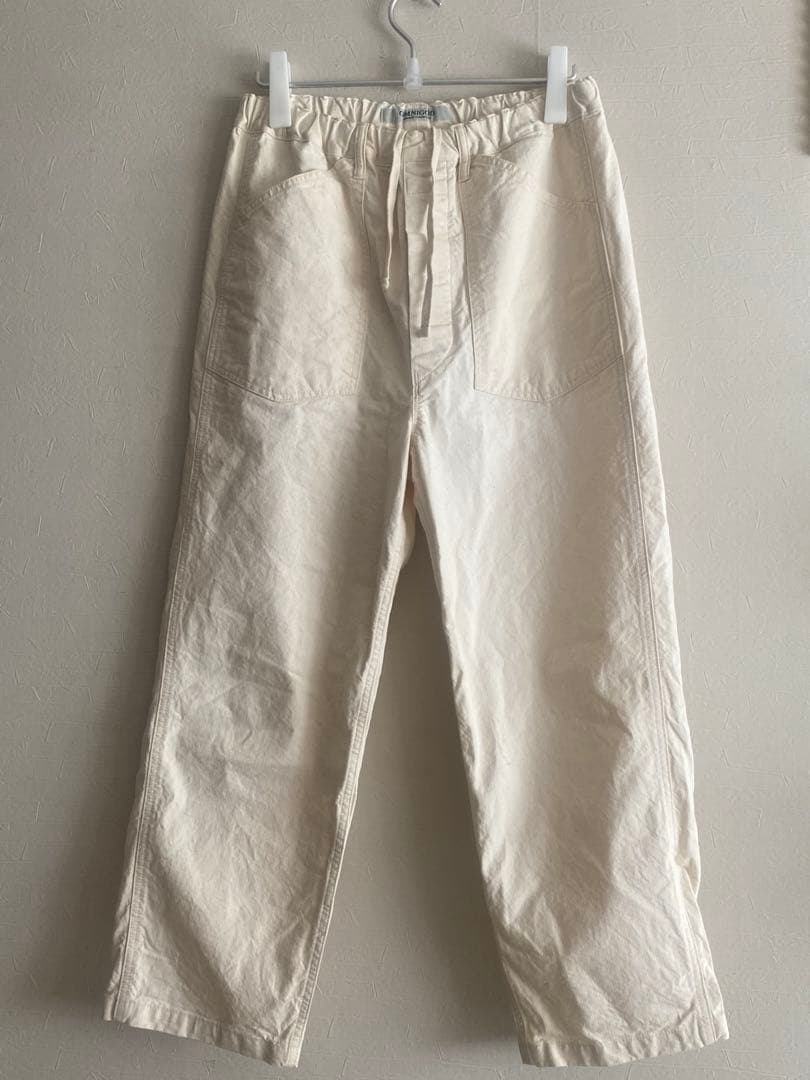【新品未使用】OMNIGOD ネップツイルイージーパンツ生成り　サイズ2