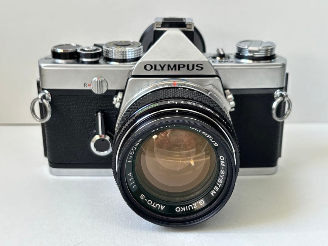 フィルム一眼レフ OLYMPUS OM-1 シルバー50mmF1.4セット