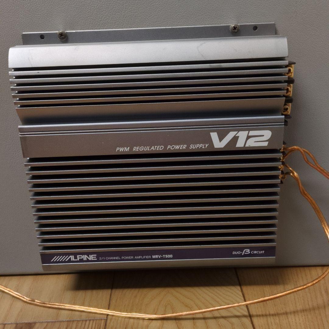 KENWOODサブウーファーWB2500 300w×2 ALPINEアンプ付