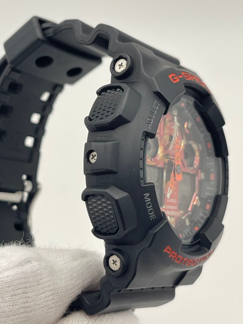 美品 G-SHOCK GA-100TAL-1AJR 京紅葉 カシオ