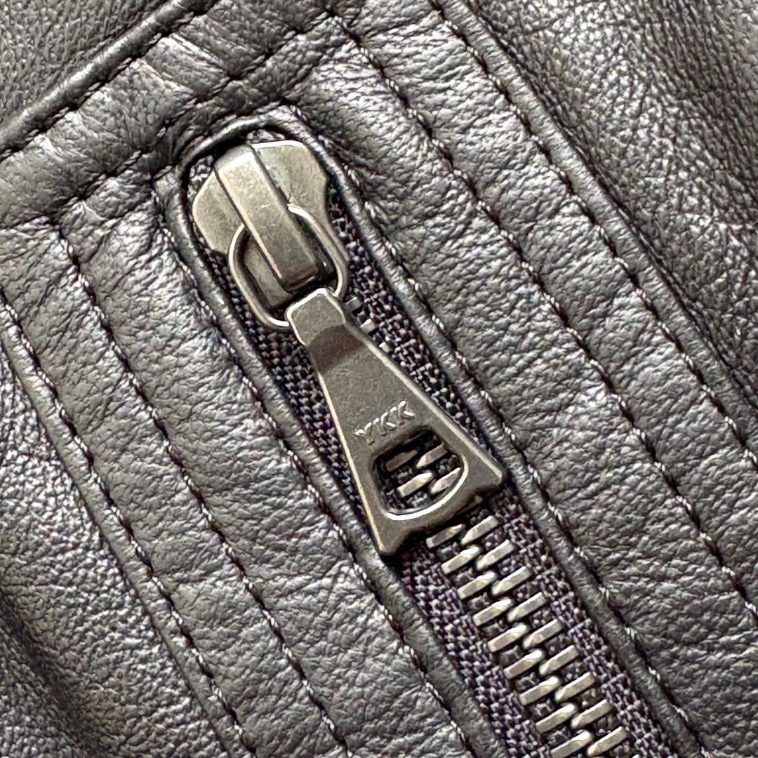 新品タグ付き♡セオリー シングルライダース レザージャケット 羊革 黒 S