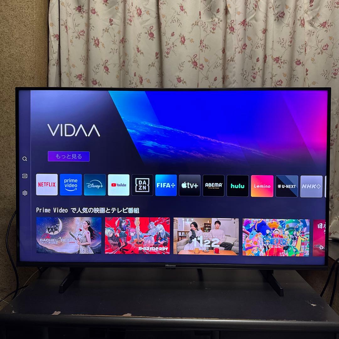Hisense ハイセンス 43V型 4K液晶テレビ 43U7N 2024年製