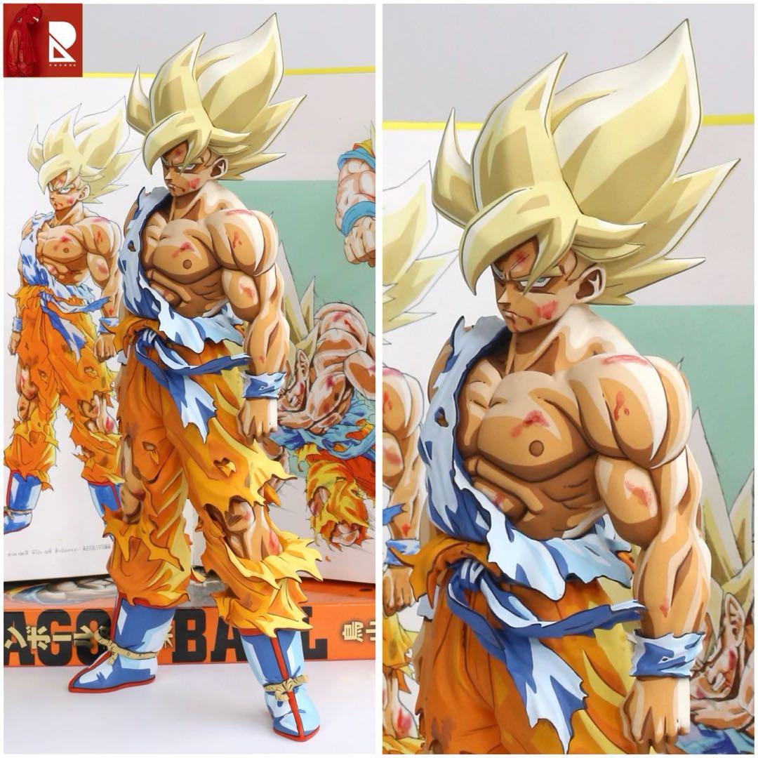 ドラゴンボールSMSP サイズ 伝説の超サイヤ人 孫悟空 リペイント 二次元彩色