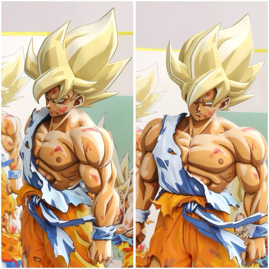 ドラゴンボールSMSP サイズ 伝説の超サイヤ人 孫悟空 リペイント 二次元彩色