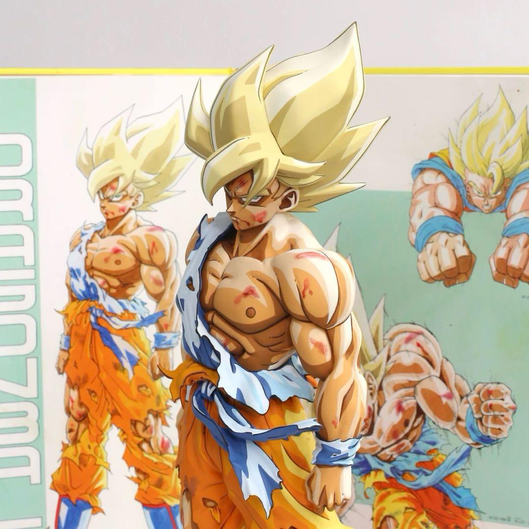 ドラゴンボールSMSP サイズ 伝説の超サイヤ人 孫悟空 リペイント 二次元彩色