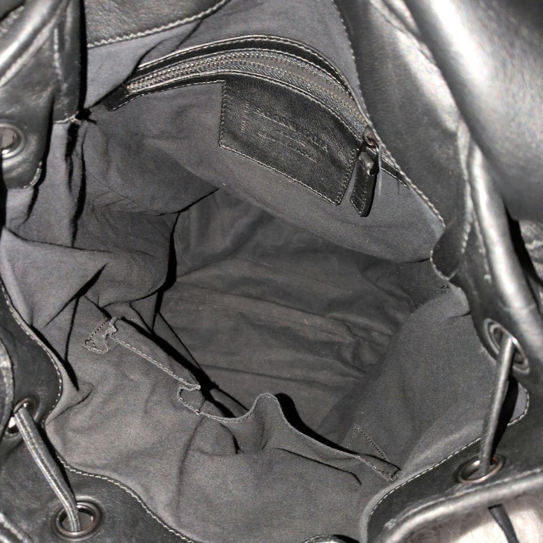 【希少 A4◎】ファロルニ　リュック　イントレ　メッシュ　ビジネス　レザー　黒