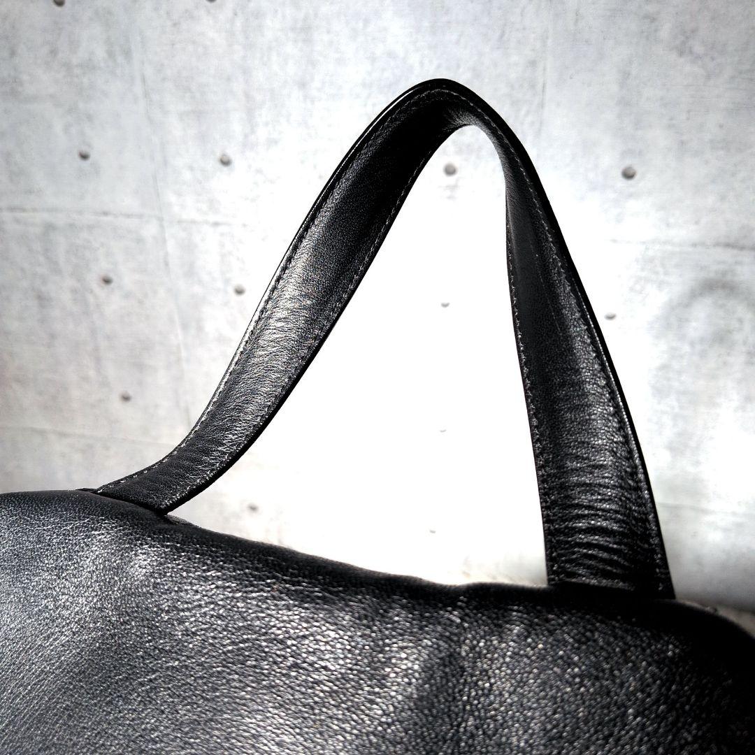 【希少 A4◎】ファロルニ　リュック　イントレ　メッシュ　ビジネス　レザー　黒