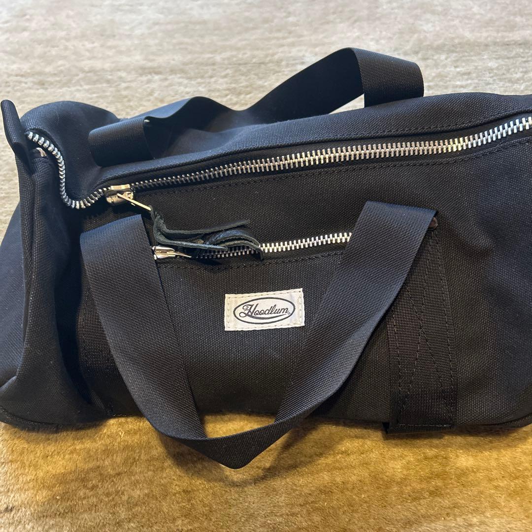 hoodlum ブラック　バイク　シーシーバミニドラムバッグ