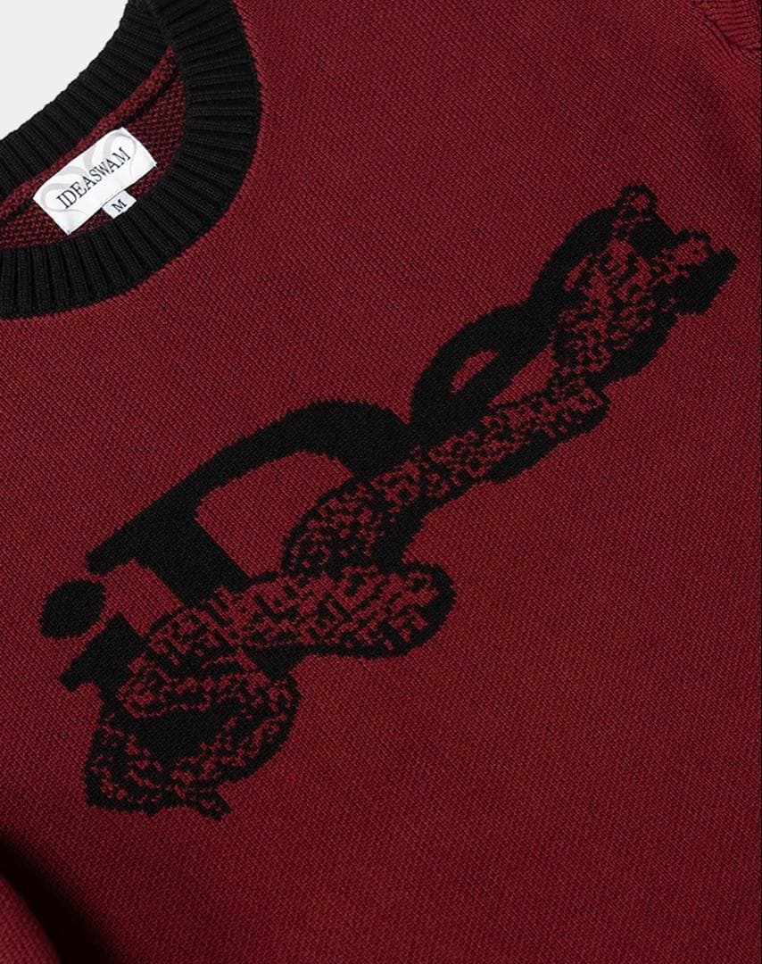 トップス IDEASWAM OUROBOROS KNIT SWEATER (Red)