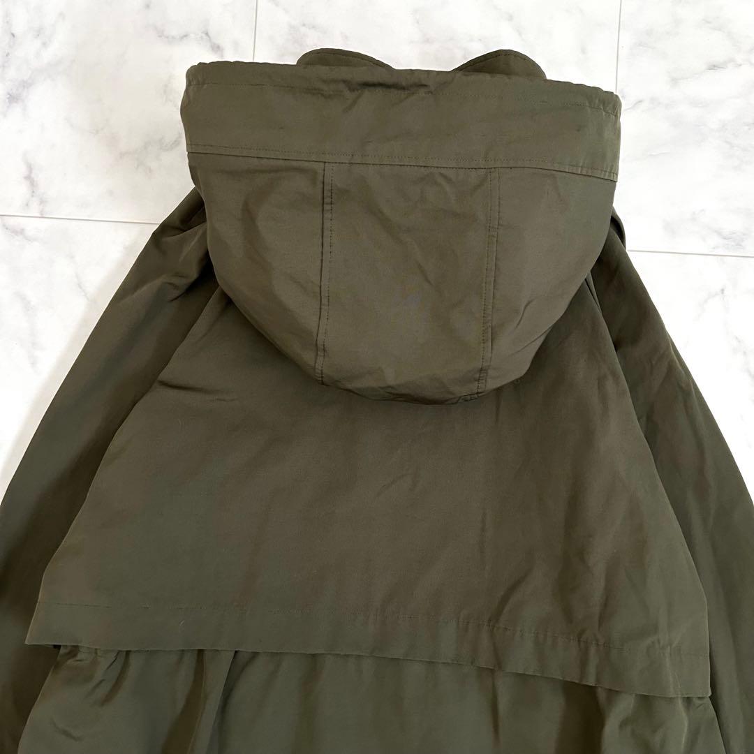 美品 iCB アイシービ Tussah T/C モッズコート カーキ 11