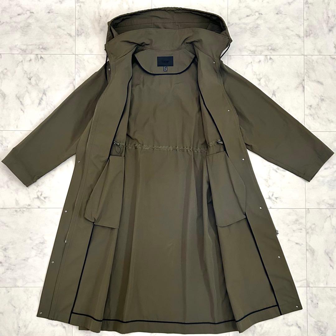 美品 iCB アイシービ Tussah T/C モッズコート カーキ 11