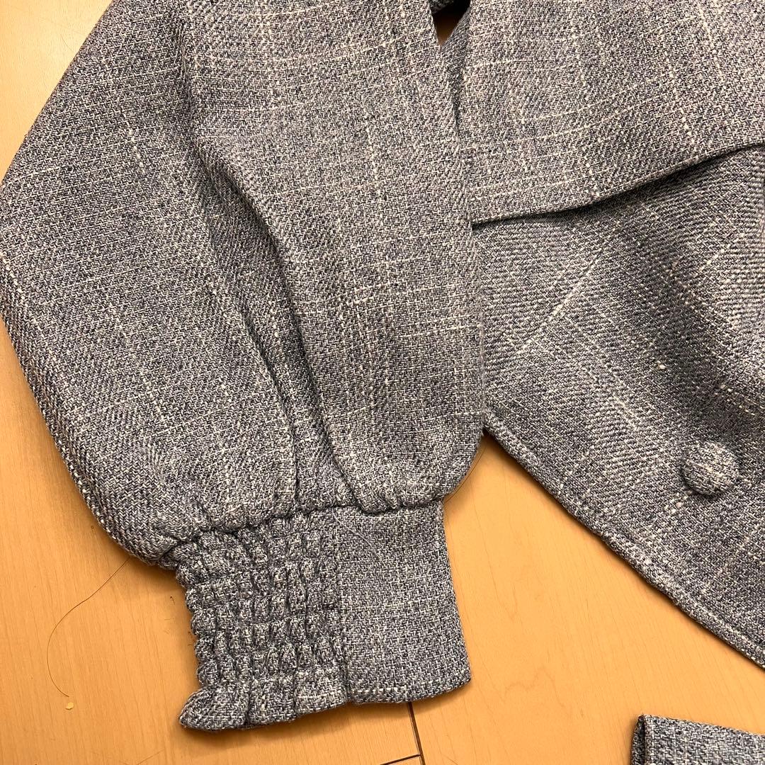 11新品リップサービス定価11990円リボンオフショルロングスリーブトップス青