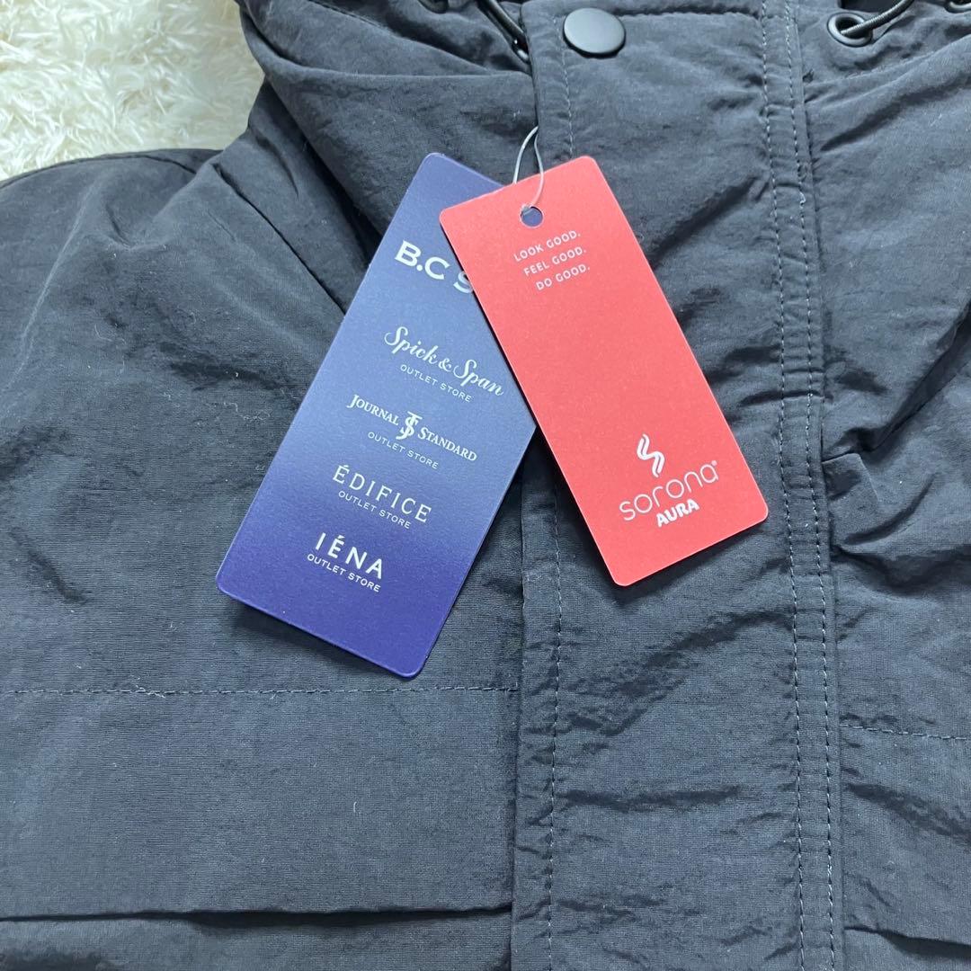 新品　B.C STOCK SIMPLICITE パッディドウィンブレパーカ　黒