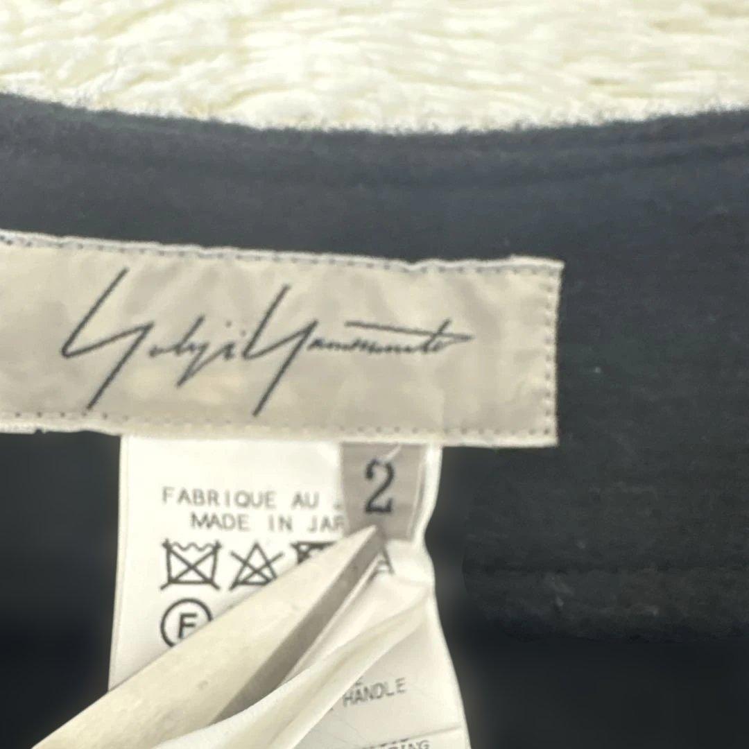 美品【変形アシンメトリー】ヨウジヤマモト　ミニスカートM 黒　ウール縮絨
