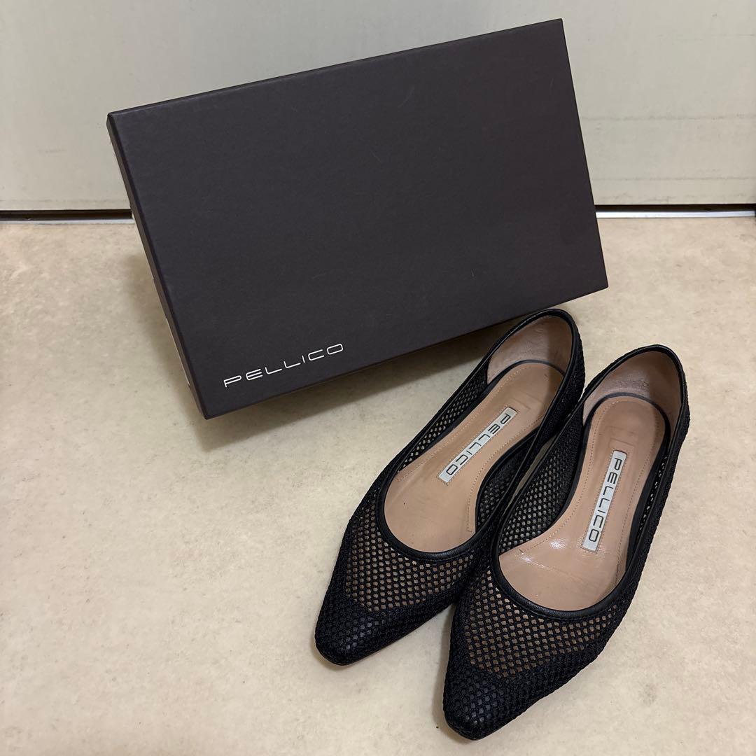 ペリーコ　メッシュパンプス　ドゥーズィエムクラス別注　黒　35