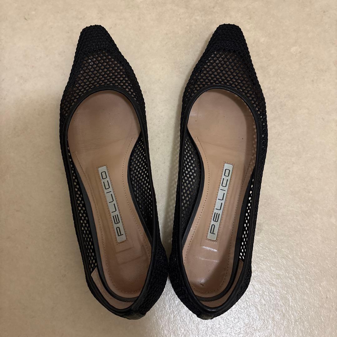 ペリーコ　メッシュパンプス　ドゥーズィエムクラス別注　黒　35