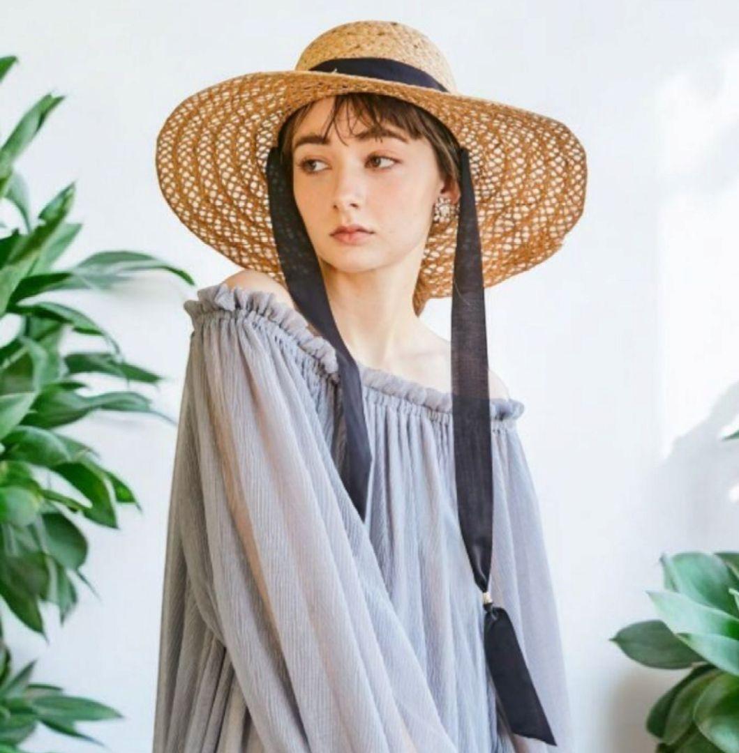 帽子 Chapeau d' O Raffia Lace Capeline