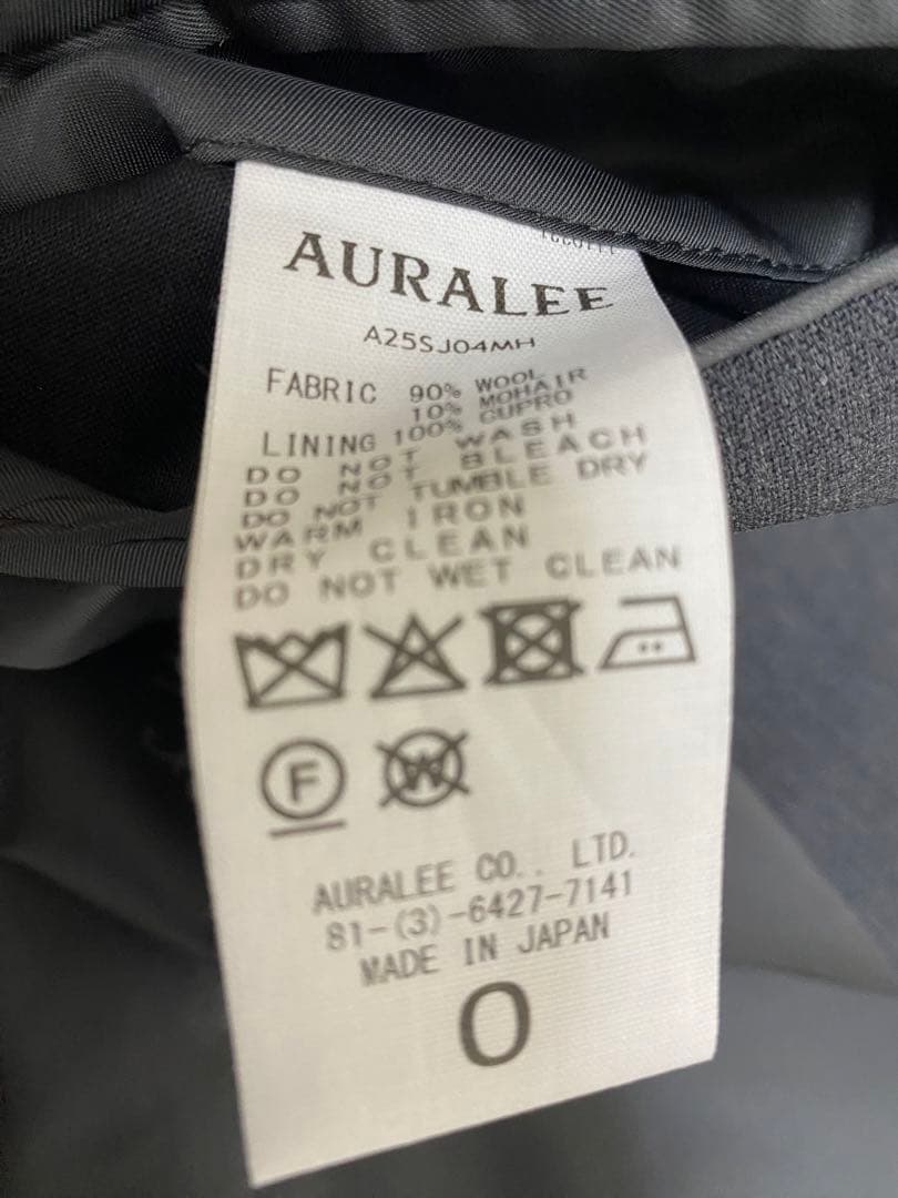 AURALEE オーラリー 25ss ジャケット チャコール