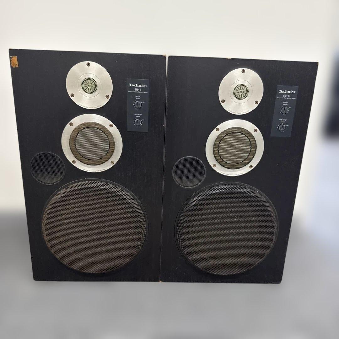 ★レトロ名機 ジャンク★Technics SB-6 3WAYスピーカー 重低音