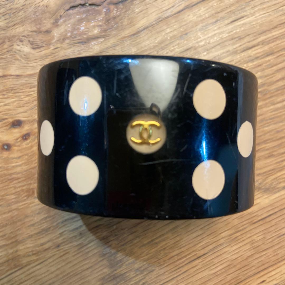 CHANEL ドット柄バングル　vintage