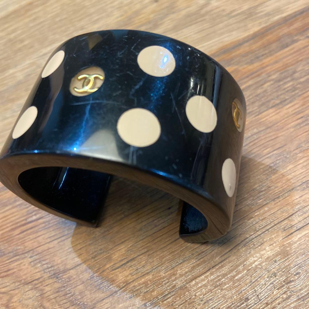 CHANEL ドット柄バングル　vintage