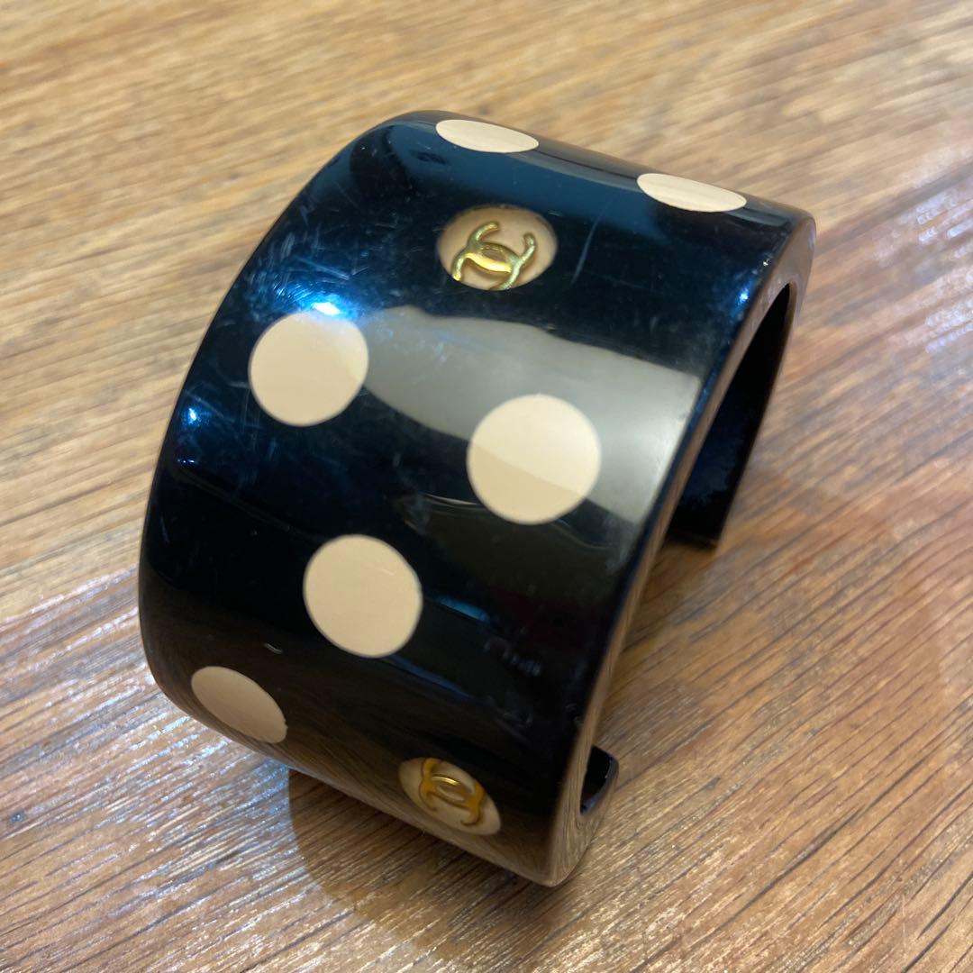 CHANEL ドット柄バングル　vintage