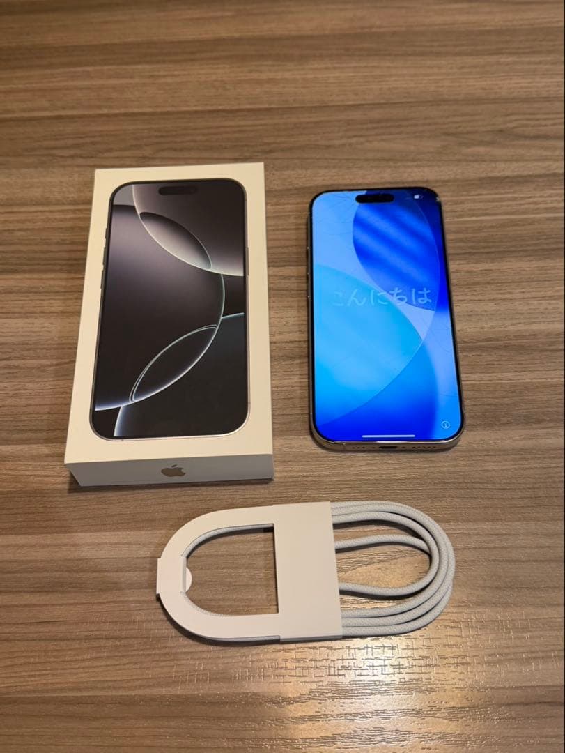 即購入◎Apple iPhone16Pro 256GB ホワイトチタニウム 本体