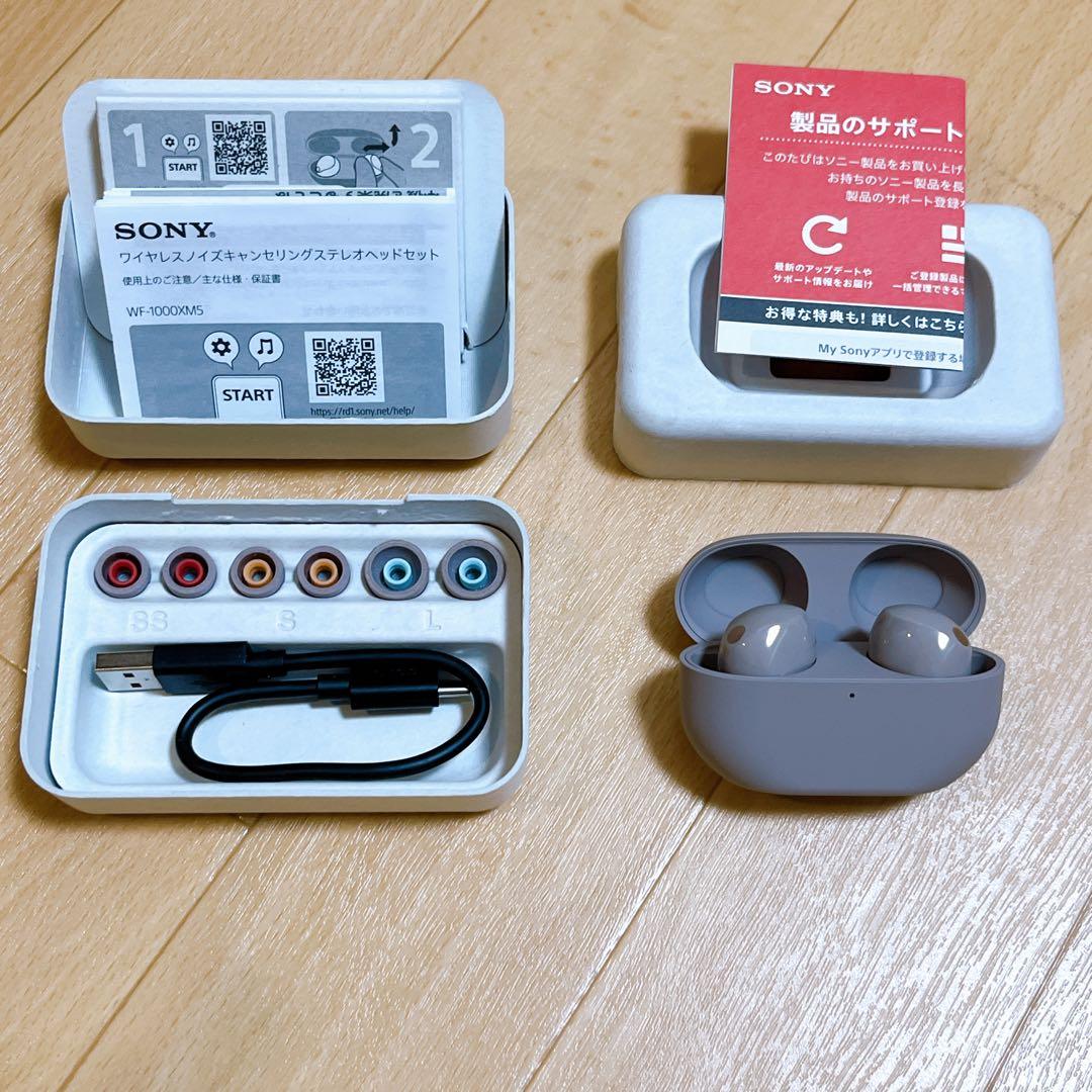 SONY WF-1000XM5 ワイヤレスイヤホン ピンク