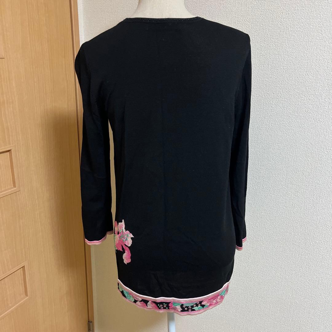 LEONARD フラワープリント 長袖チュニック サイズ42