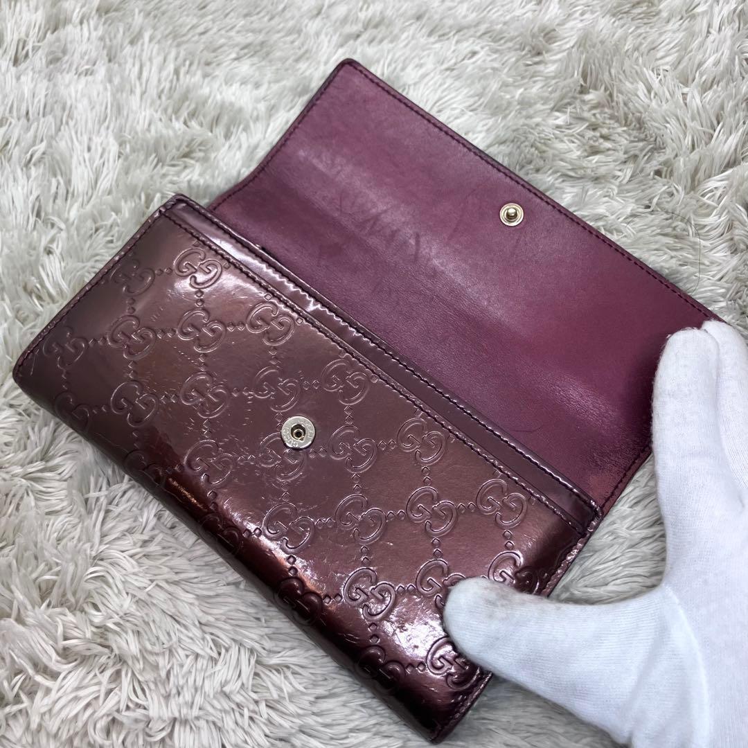 GUCCI ラブリーハート シマ GG柄 GG GGスプリーム 長財布