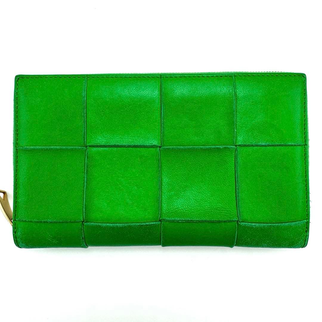 ボッテガヴェネタ マキシイントレチャート カセット 長財布 ジップアラウンド