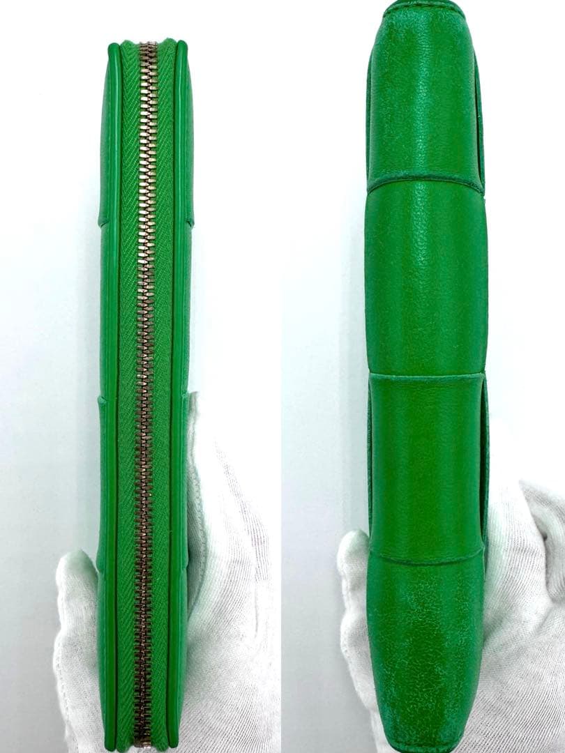 ボッテガヴェネタ マキシイントレチャート カセット 長財布 ジップアラウンド