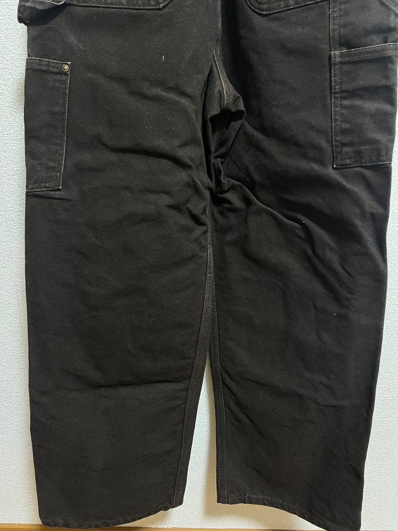 Carhartt ダークブラウン オーバーオール Sサイズ 美品