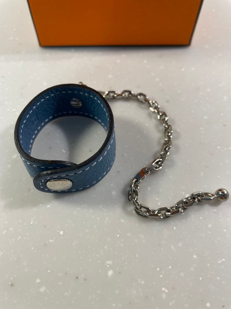 HERMES エルメス　グローブホルダー　ブルージーン