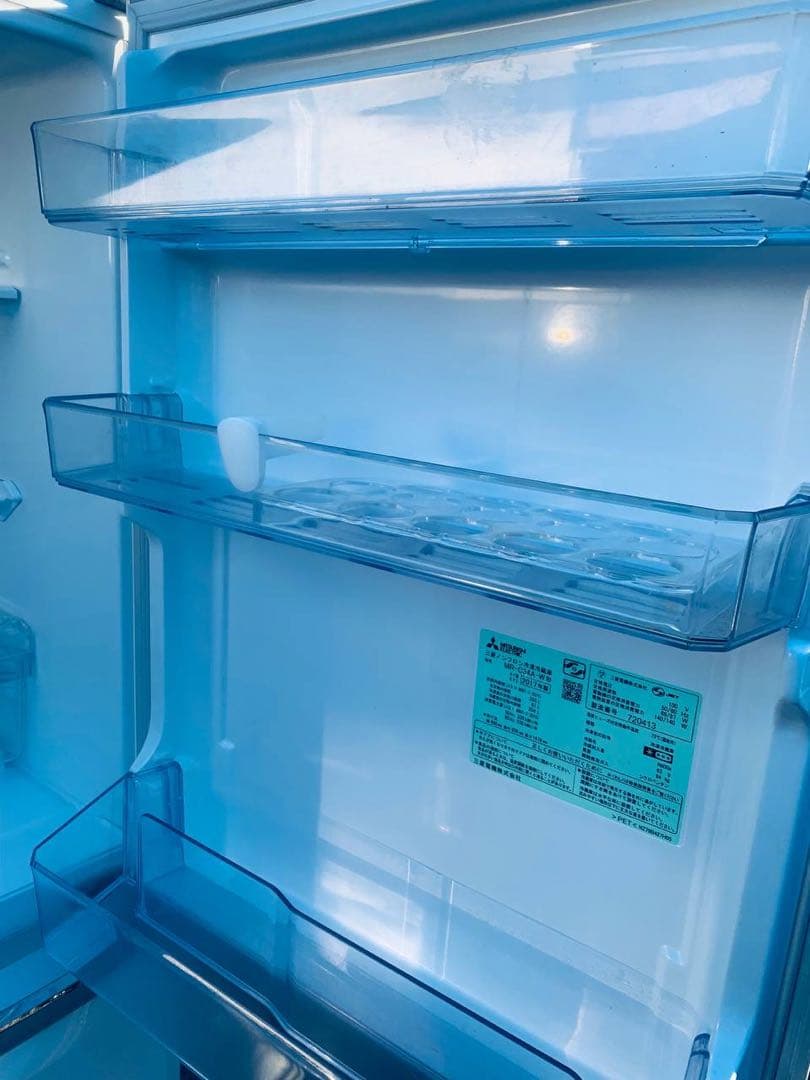 ♦MITSUBISHI ノンフロン冷凍冷蔵庫【2017年製】MR-C34A-W