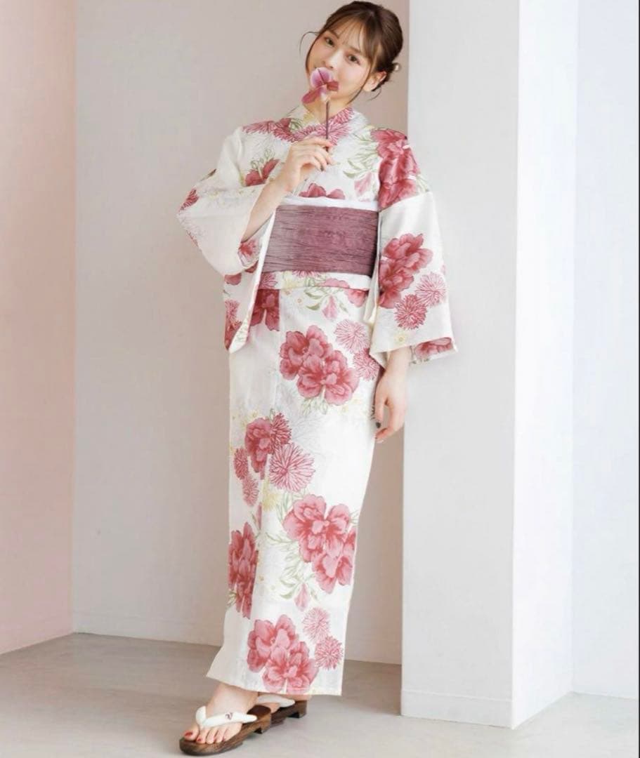 【新品・未使用】Dita 浴衣 大正ロマン牡丹寄せ