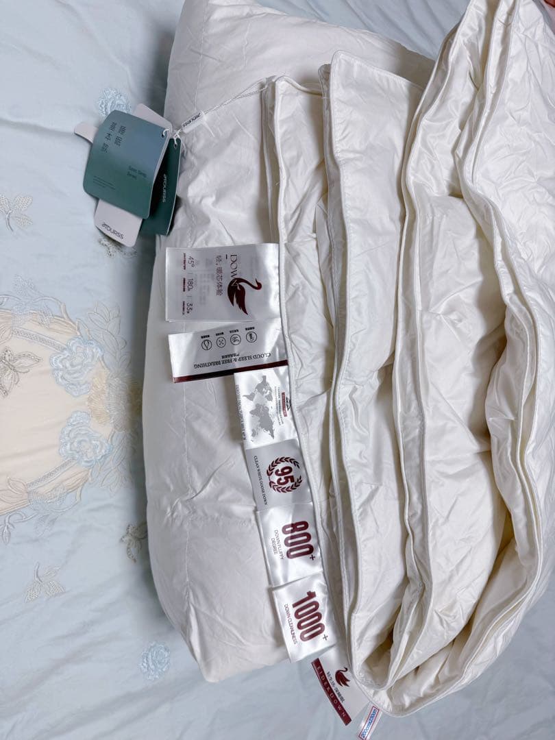 羽毛掛けふとん サイズ 200cm×230cm ホワイト3.0kg 羽毛 布団