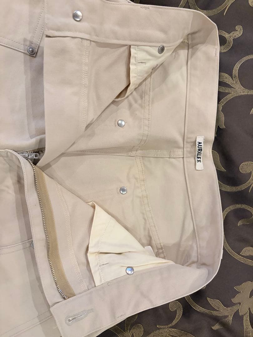 パンツ AURALEE 22AW COTTON OILED CANVAS PANTS