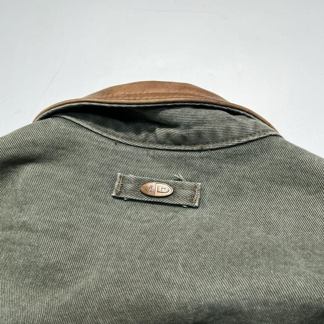 90s〜 カナダ製 ビンテージ カバーオール XL相当 モスグリーン ○7570