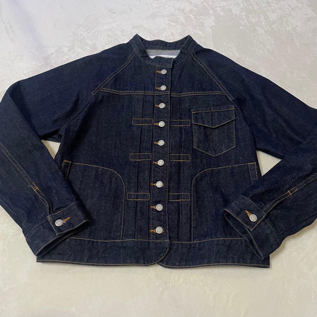 si-si-si＊スースースーコンフォート　スタンドカラーデニムジャケット　38