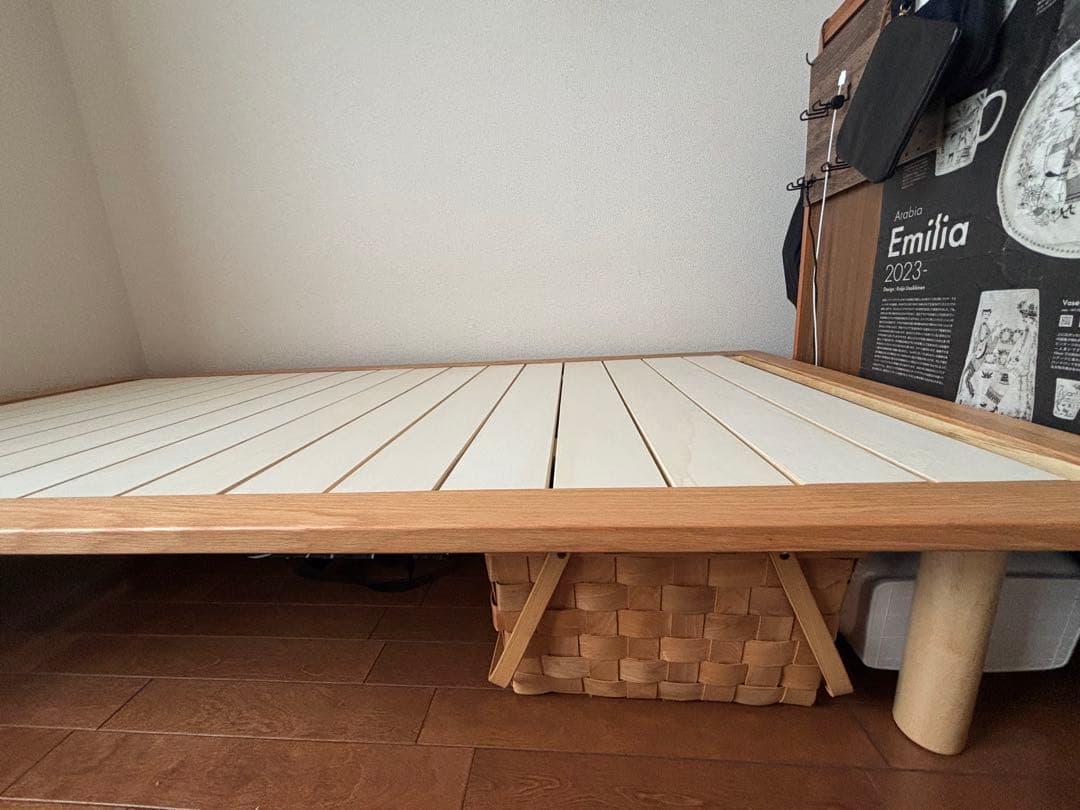 【無印良品】2023年購入　木製ベッドフレーム オーク材突板　シングル