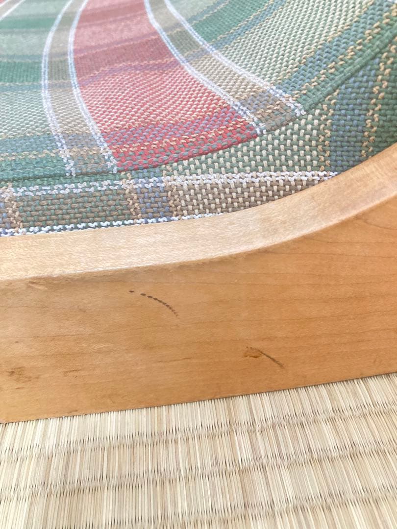 ☆超激レア 広松木工 COTTA コッタチェア ロッキングする座椅子 チェック柄