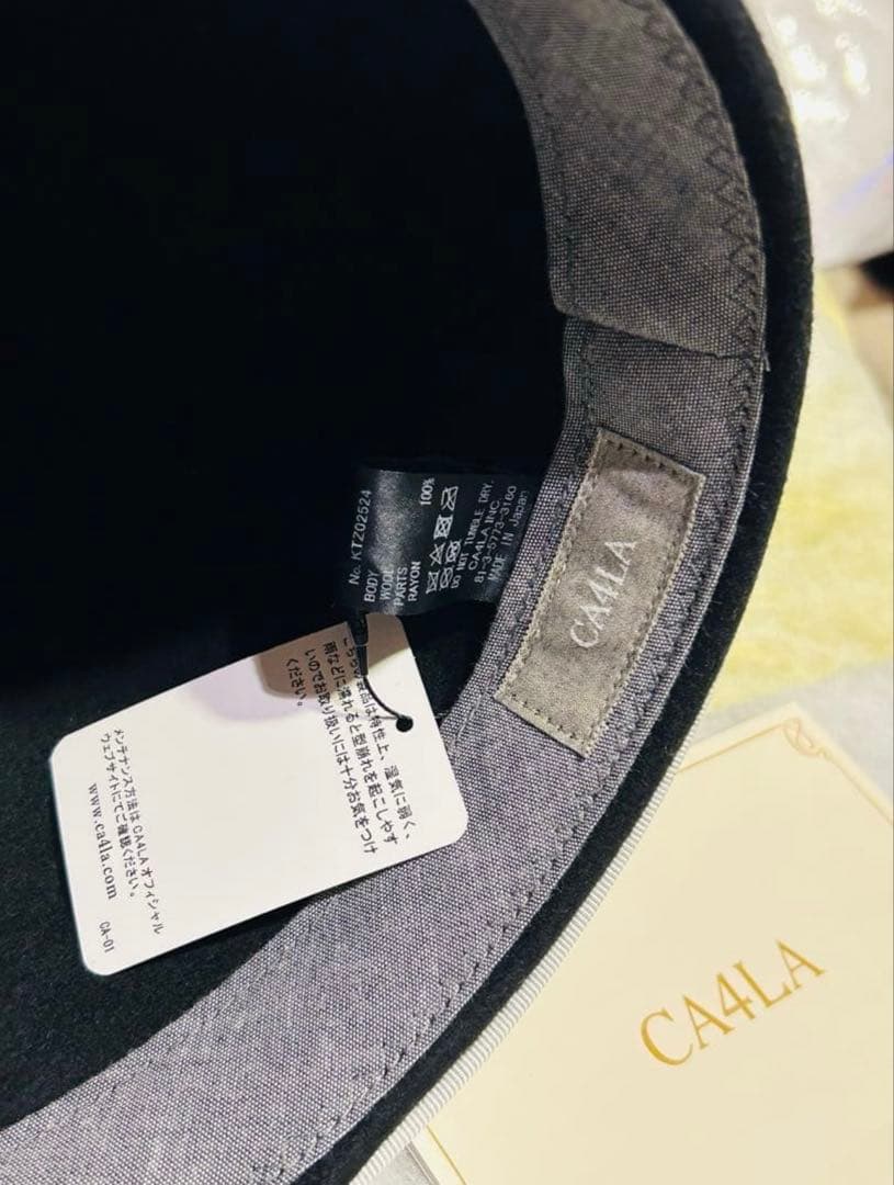 カシラ　CA4LA キャスケット　ブラック　新品未使用　　タグ付き
