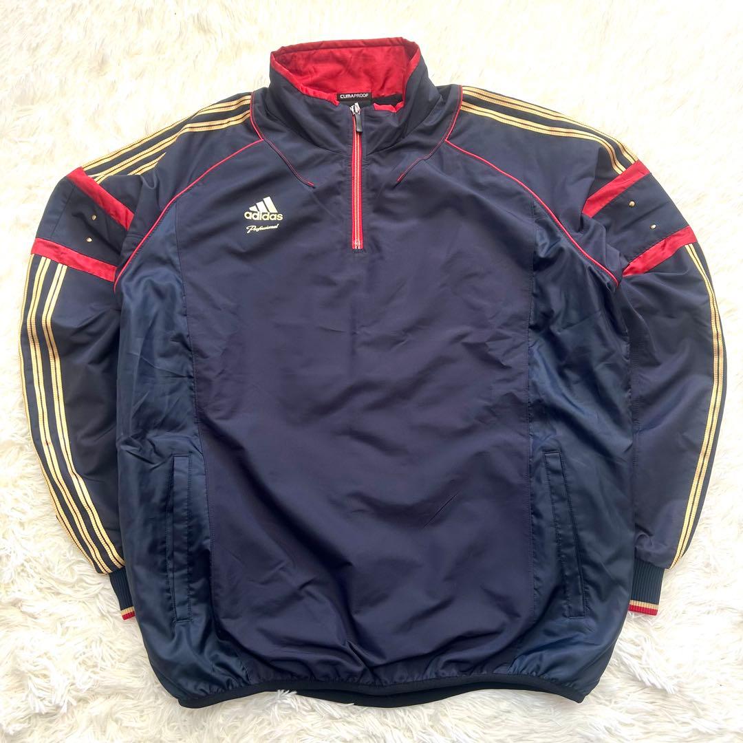 adidas professional セットアップウォーマー 裏起毛 Oサイズ