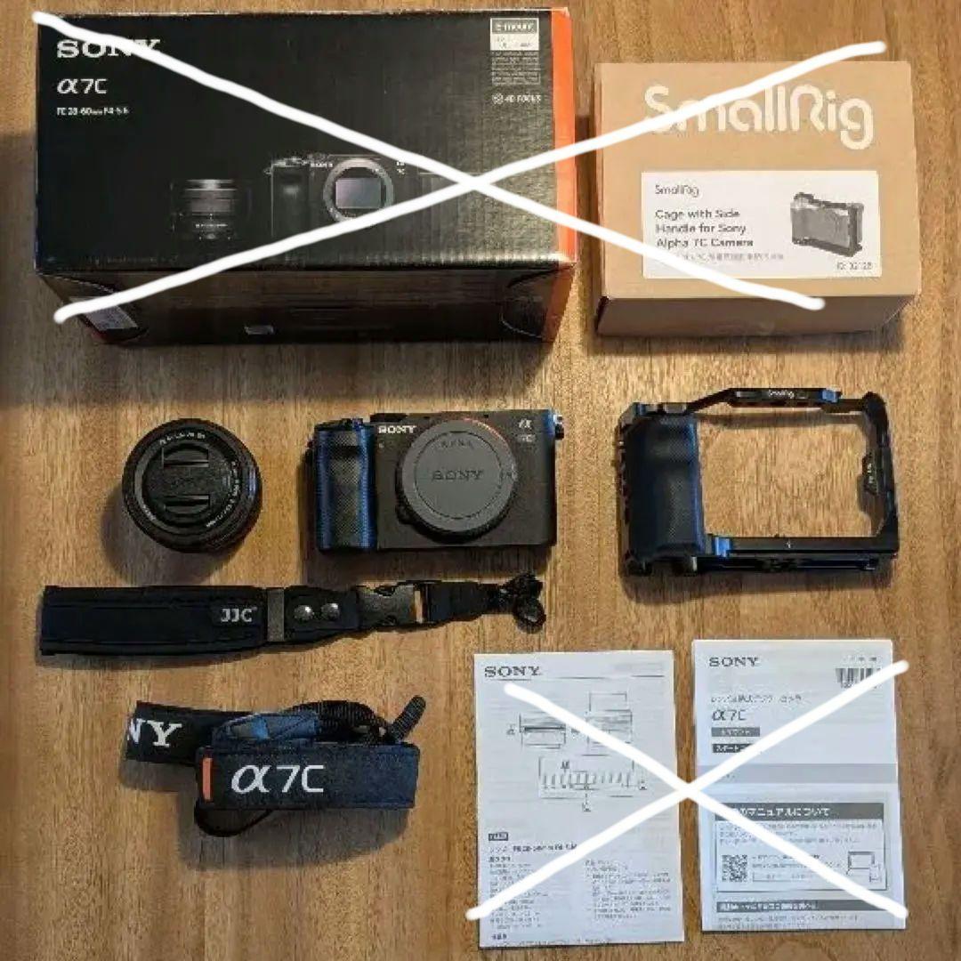 【美品】α7C （FE28-60mm）+ SmallRig + JJCストラップ