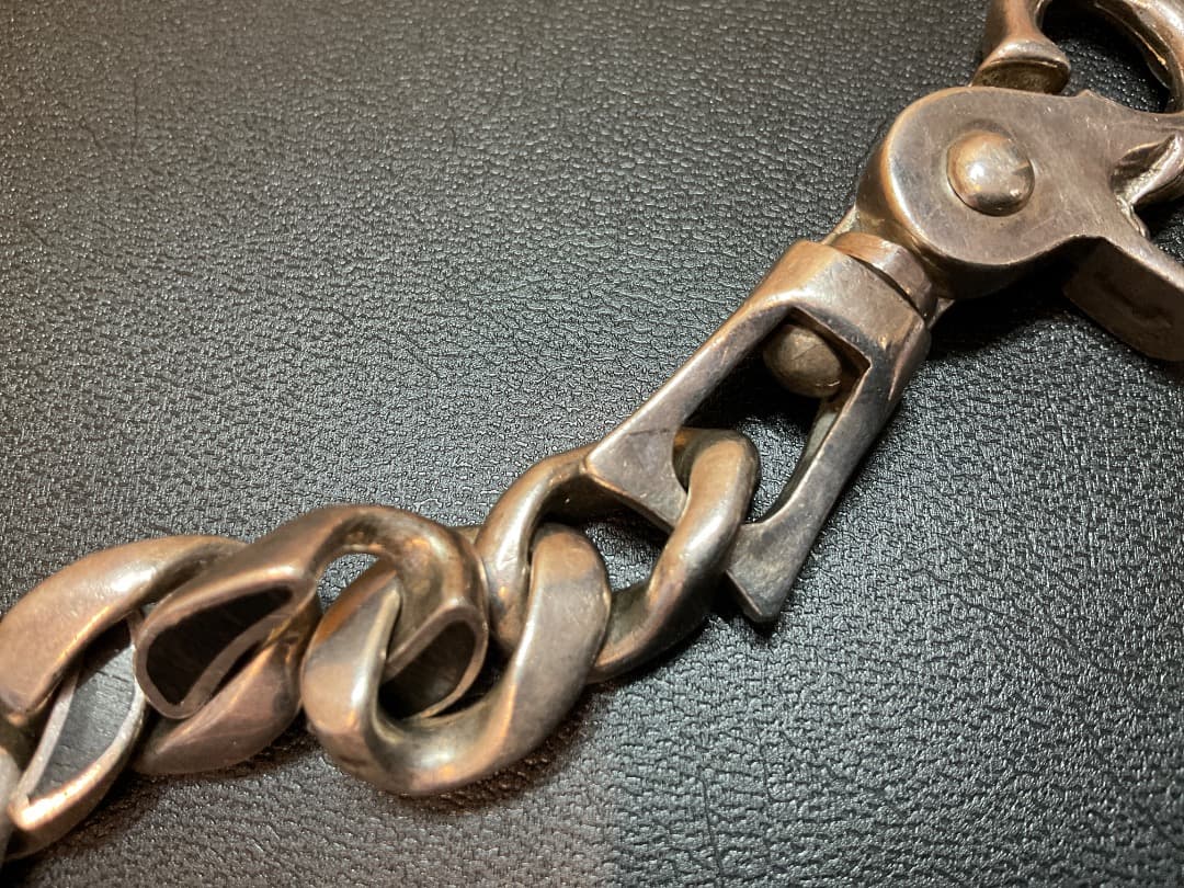 marcos マルコス シルバー × ウッド ウォレットチェーン